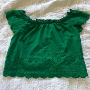 Off-the-shoulder blouse